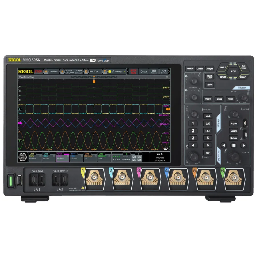 RIGOL MHO5056 digitalt oscilloskop med logikanalysator och AFG