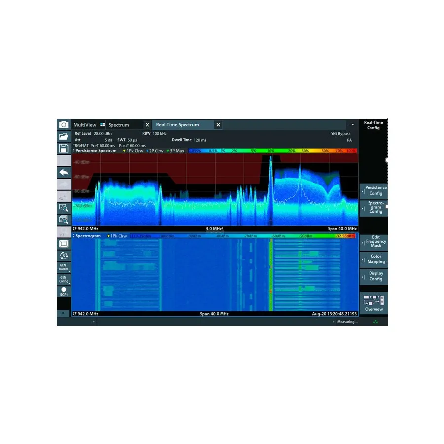 Rohde & Schwarz FPL1-K41R Realtidsspektrummätningsapplikation
