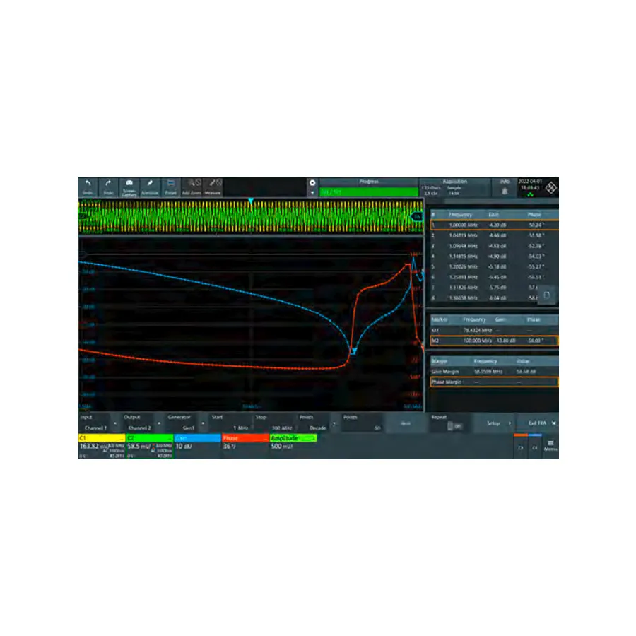 Rohde & Schwarz MXO4-K36 frekvenssvarsanalys-alternativ