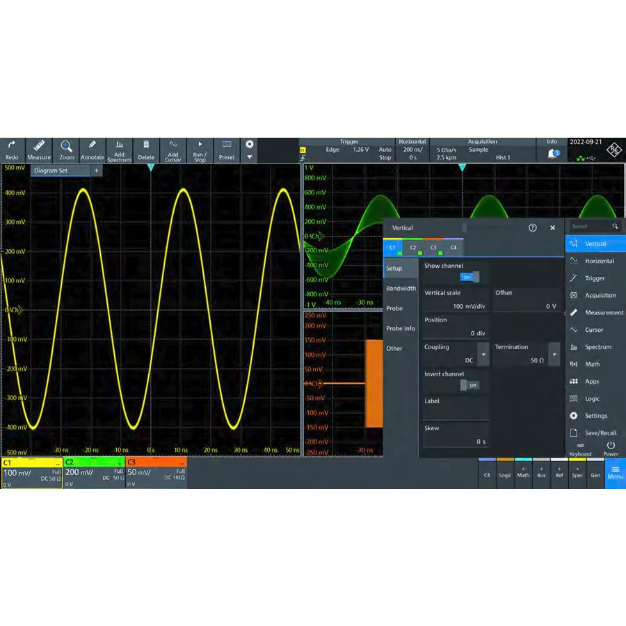 Rohde & Schwarz MXO4-K530 rymdfartsprotokoll-mjukvara licensprogram