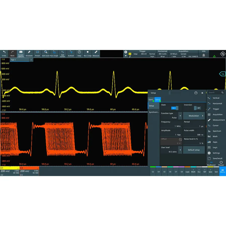 Rohde & Schwarz MXO5C-B6 godtyckligt vågformsgenerator-alternativ