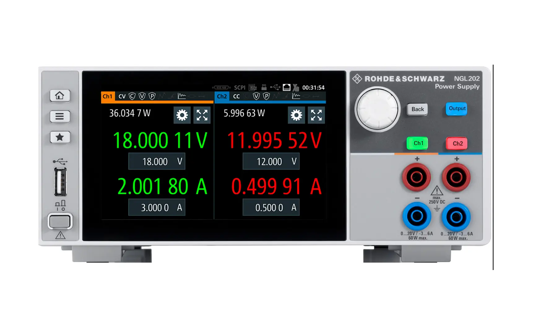 Rohde & Schwarz NGL201 enkanals DC-strömförsörjning