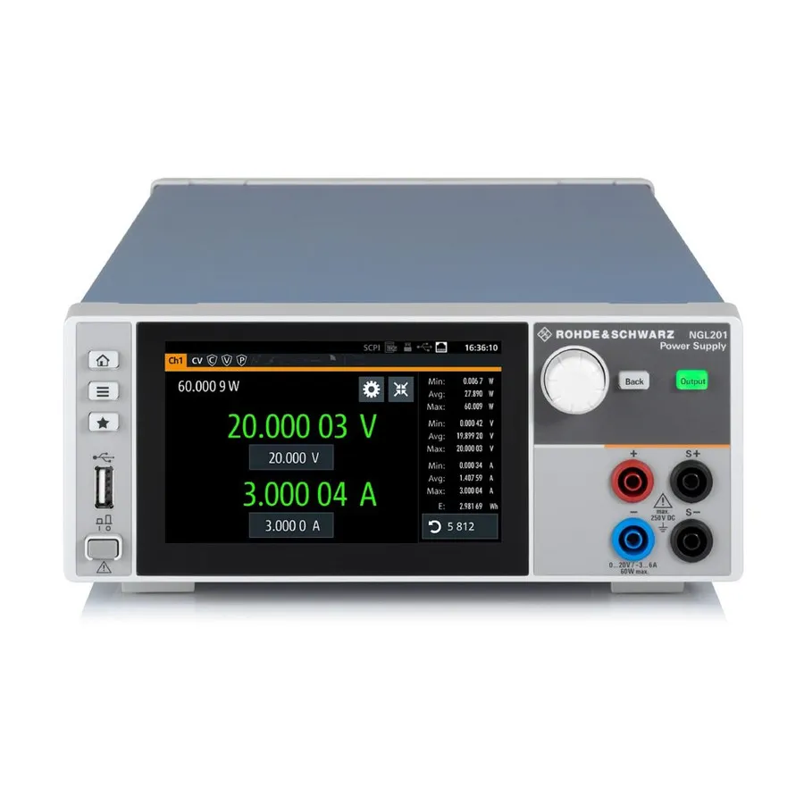Rohde & Schwarz NGL202 strömförsörjning