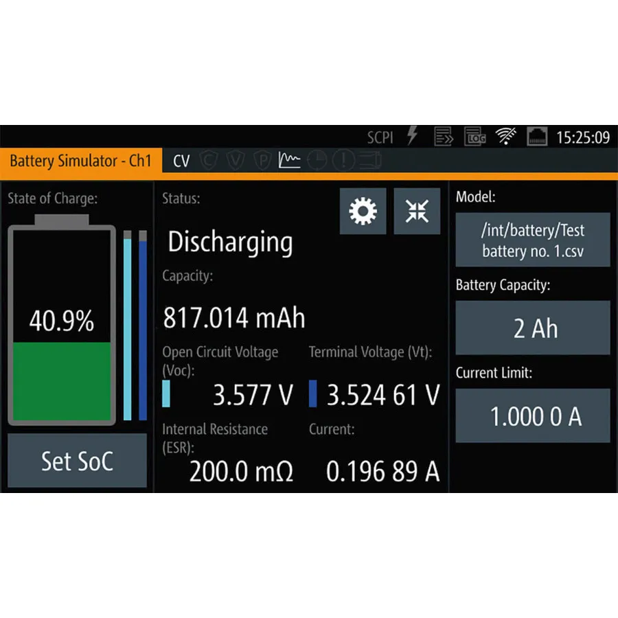 Rohde & Schwarz NGM-K106 batterisimulerings alternativ