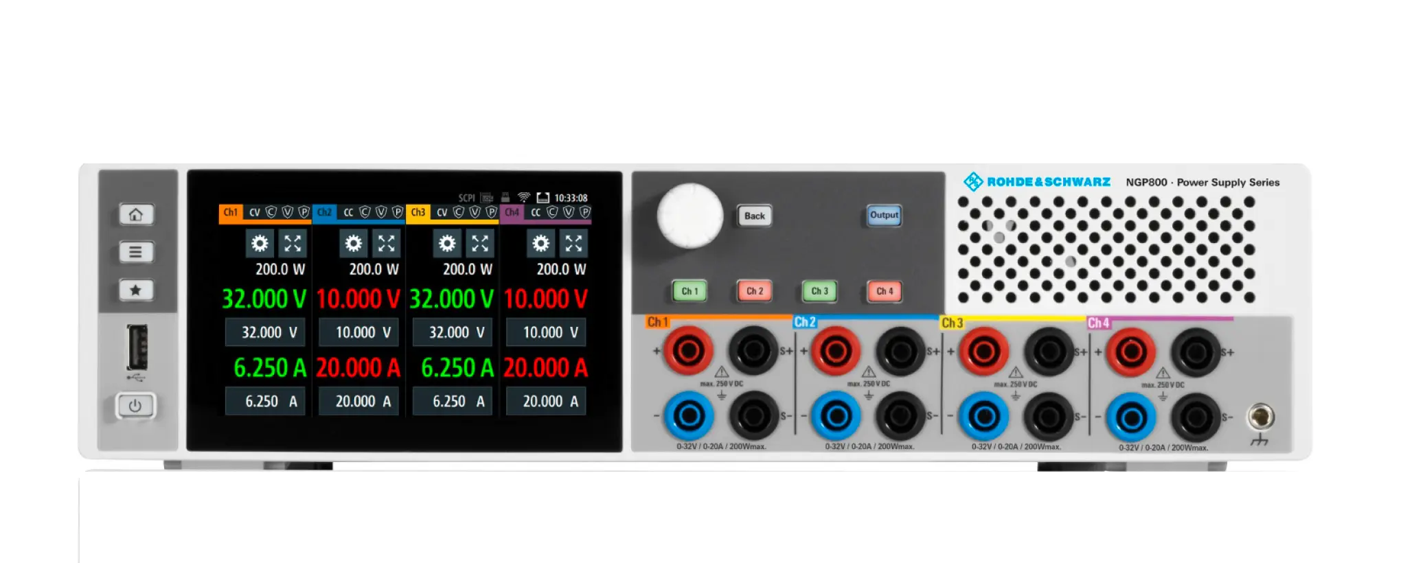 Rohde & Schwarz NGP824COMB DC-strömförsörjning