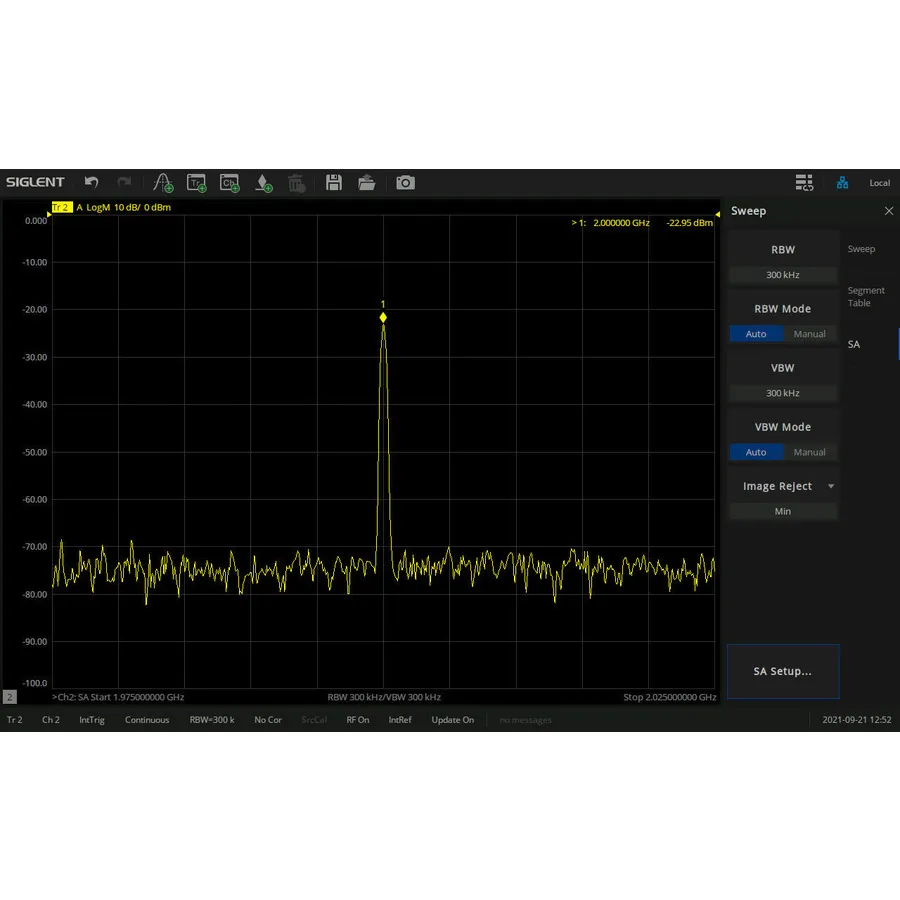 Siglent SNA5000-SA spektrumanalysator