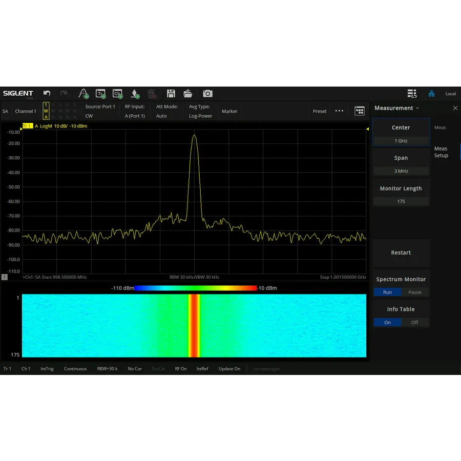 Siglent SNA6000-SA spektrumanalysprogram