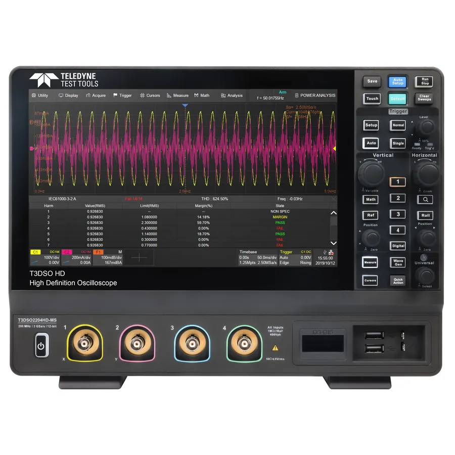 Teledyne LeCroy T3DSO2204HD-MS MSO oscilloskop