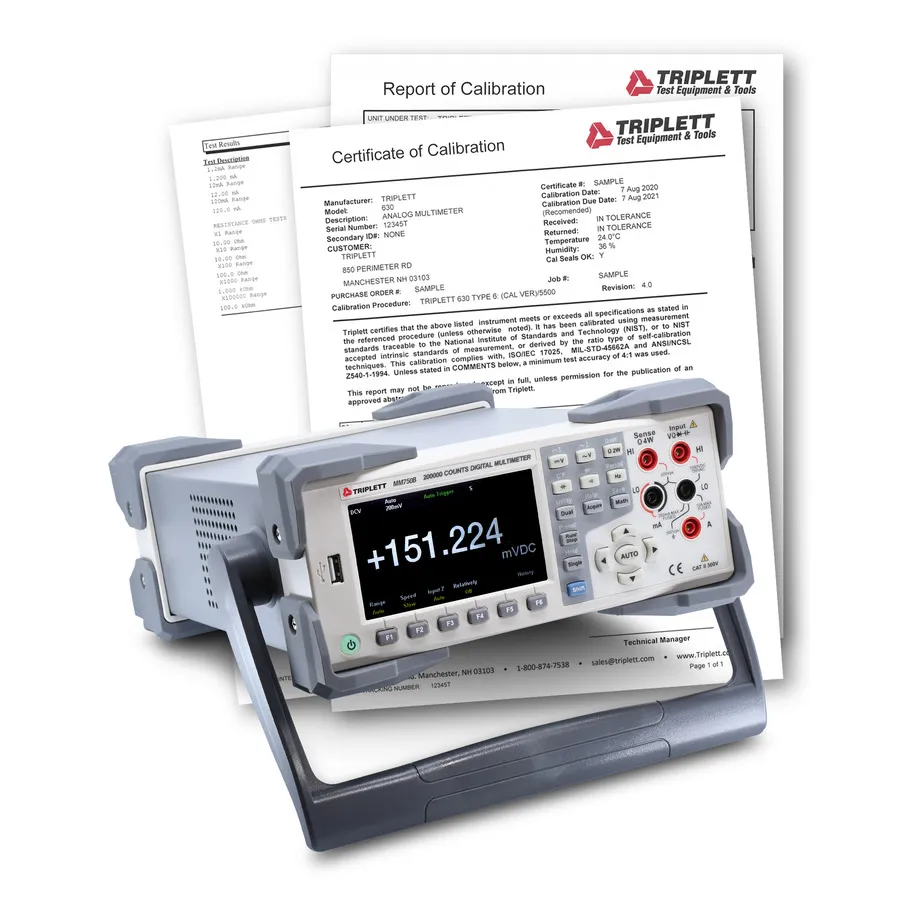Triplett MM750B-NIST digitalmultimeter