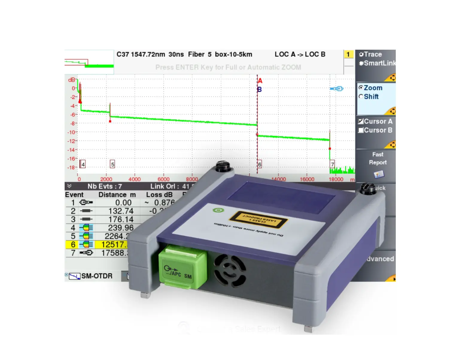 Viavi E41DWDMC-APC DWDM OTDR-modul