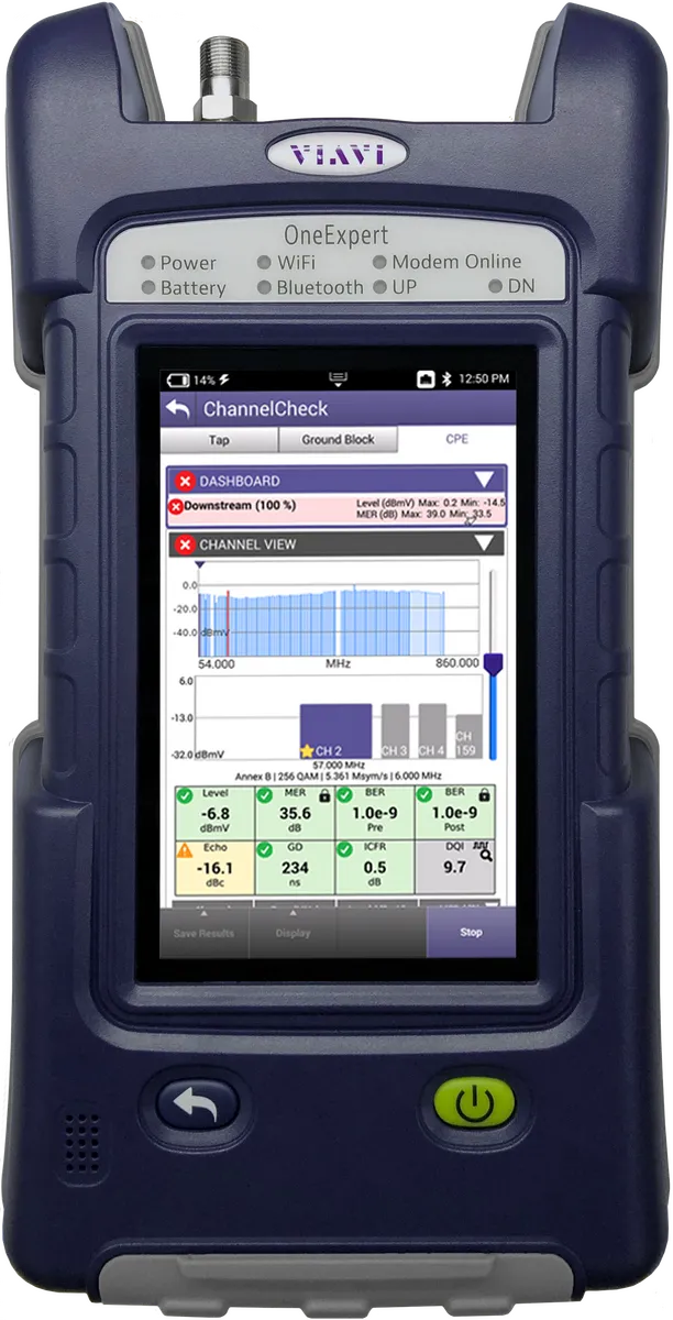 Viavi ONX-220-65-204-D31-PRO DOCSIS-testare